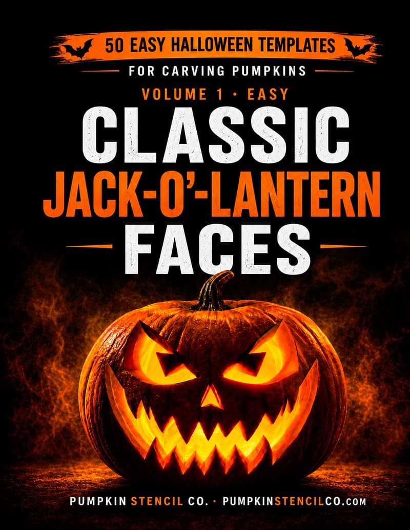 Cover of Volume 1: Classic Jack-o’-Lantern Faces