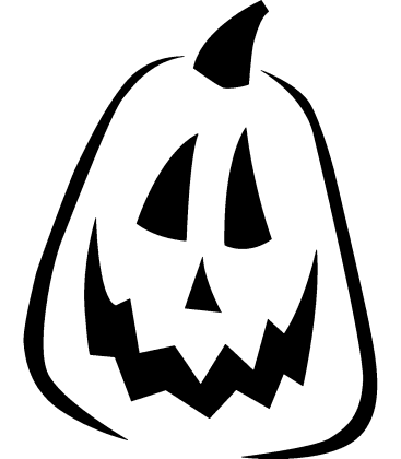 Chuckling Chester pumpkin carving stencil