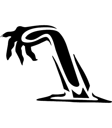 Decaying Dread pumpkin carving stencil