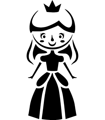 Fairy-Tale Princess pumpkin carving stencil