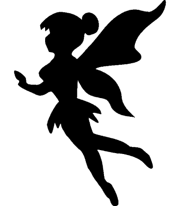 Flying Fairy pumpkin carving stencil
