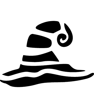 Hexing Harbinger pumpkin carving stencil