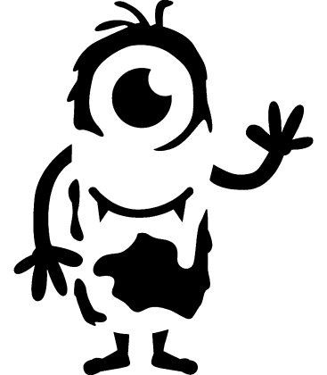 Hilarious Harry pumpkin carving stencil