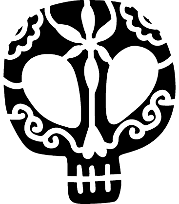 Marigold Memories pumpkin carving stencil