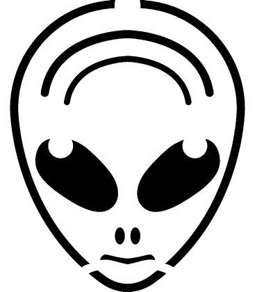 Mars Marvin pumpkin stencil