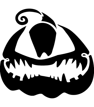 Mischievous Mikey pumpkin carving stencil