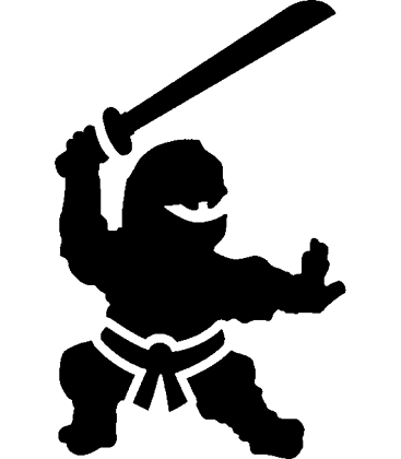 Ninja pumpkin carving stencil