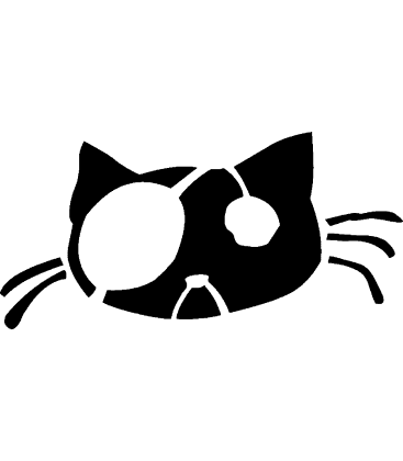 Purrfectly Simple pumpkin carving stencil
