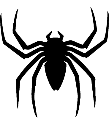 Simplified Spinner pumpkin carving stencil