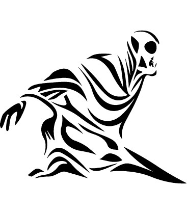 Vampkin pumpkin carving stencil