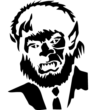 Alpha's Majesty pumpkin carving stencil