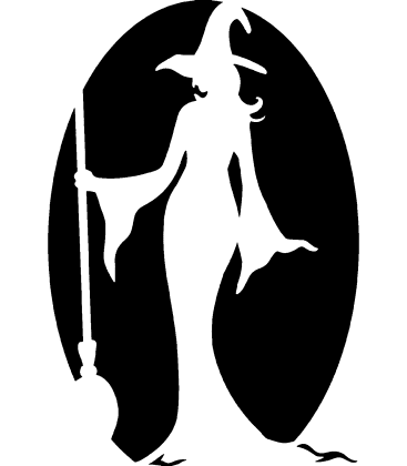 Bewitching Brew pumpkin carving stencil