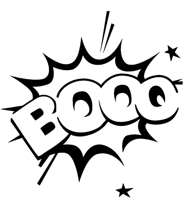 Booo Burst pumpkin carving stencil