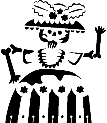 Candlelight Contemplation pumpkin carving stencil