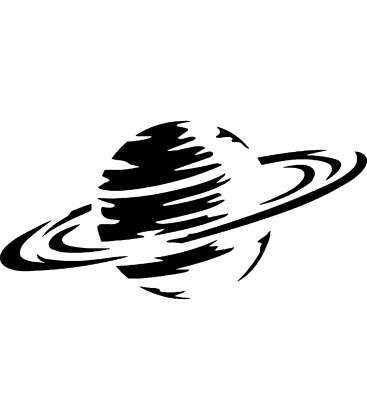 Celestial Rings pumpkin carving stencil
