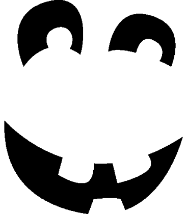 Classy Classic pumpkin carving stencil