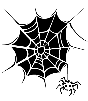Cobweb Crafter pumpkin carving stencil