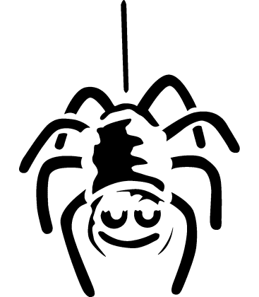 Creepy Crawler pumpkin carving stencil