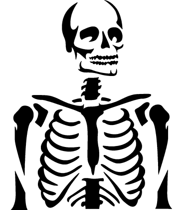 Deathly Dancer pumpkin carving stencil