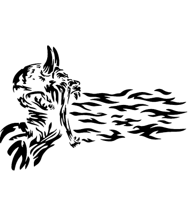 Diabolic Display pumpkin carving stencil