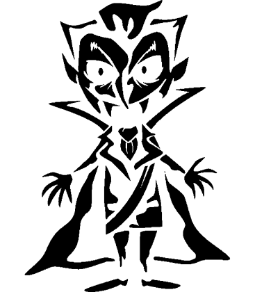 DracuLantern pumpkin carving stencil