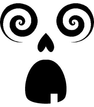 Elevated Expression pumpkin carving stencil