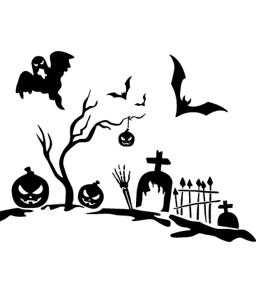 Eternal Echoes pumpkin carving stencil