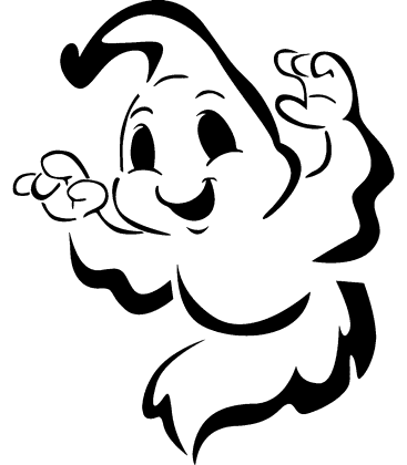 Ghoul Gleam pumpkin carving stencil