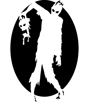 Gore Guzzler pumpkin carving stencil
