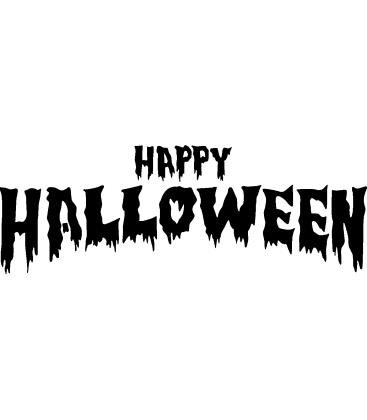 Happy Halloween pumpkin carving stencil