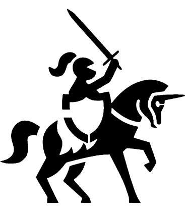 Knight on Horseback pumpkin carving stencil