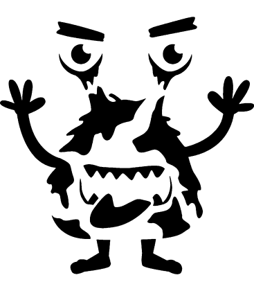 Lighthearted Leo pumpkin carving stencil