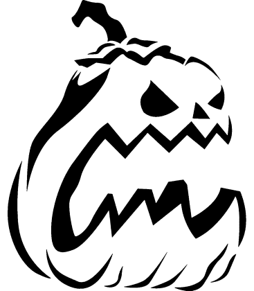 Lively Lenny pumpkin carving stencil