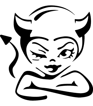 Lucifer's Laughter pumpkin carving stencil