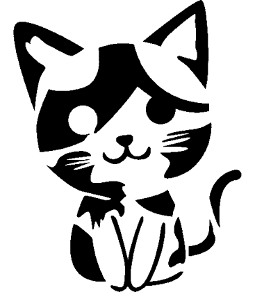 Lunar Lounger pumpkin carving stencil