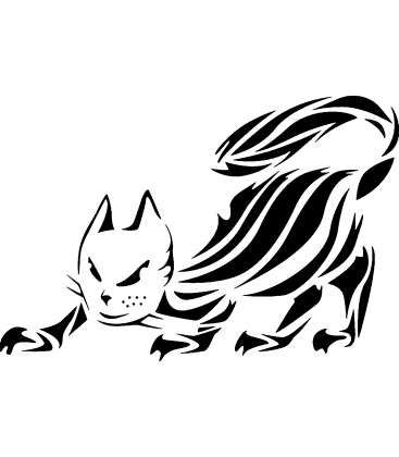 Midnight Mouser pumpkin carving stencil
