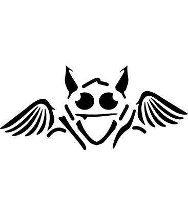 Moonlit Swooper pumpkin carving stencil