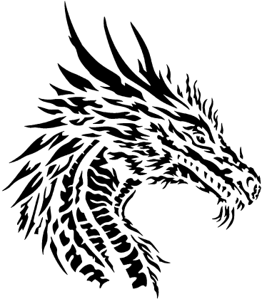 Mystical Serpent pumpkin carving stencil