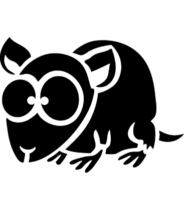 Nocturnal Nibbler pumpkin carving stencil