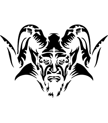 Pitchfork Prowler pumpkin carving stencil