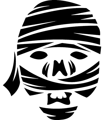 Pyramid Prowler pumpkin carving stencil