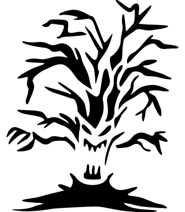 Restin Pieces pumpkin carving stencil