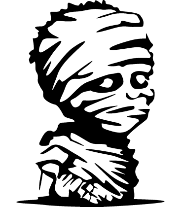 Sarcophagus Specter pumpkin carving stencil