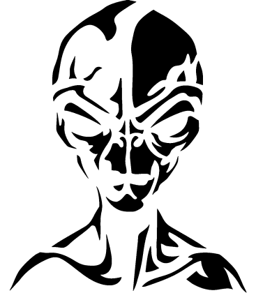 Saturn Sam pumpkin carving stencil