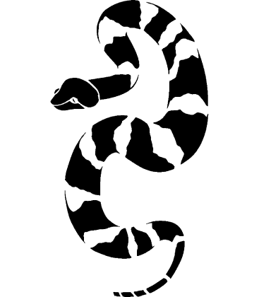 Serpent's Sway pumpkin carving stencil