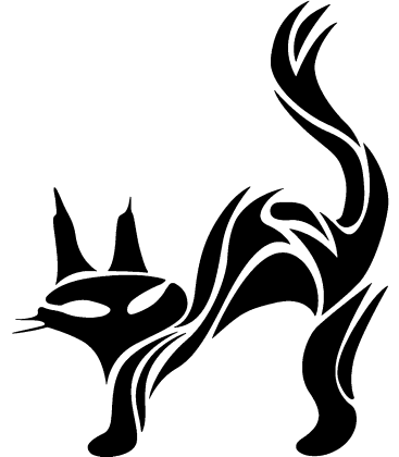 Shadow Pouncer pumpkin carving stencil