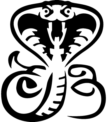 Sinister Slither pumpkin carving stencil