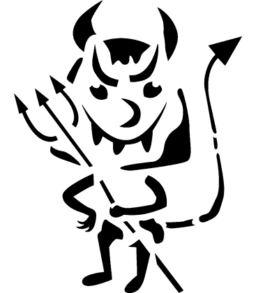 Sinister Smirk pumpkin carving stencil