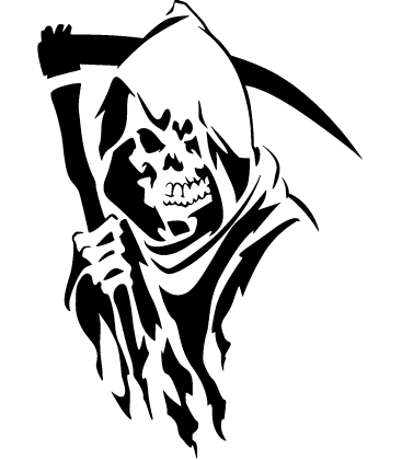Soul Collector pumpkin carving stencil