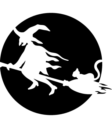 Spellcaster's Shadow pumpkin carving stencil